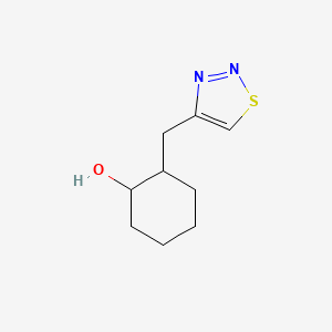 2-[(1,2,3-Thiadiazol-4-yl)methyl]cyclohexan-1-ol