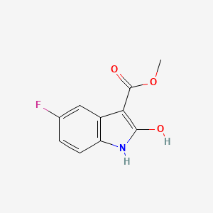 5-Fluoro-2-hydroxy-1H-indole-3-carboxylicacidmethylester