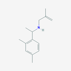 molecular formula C14H21N B13287660 [1-(2,4-Dimethylphenyl)ethyl](2-methylprop-2-en-1-yl)amine 