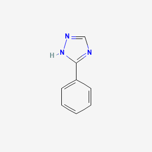 molecular formula C8H7N3 B1328769 3-Phenyl-1H-1,2,4-triazole CAS No. 3357-42-4