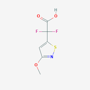 2,2-Difluoro-2-(3-methoxy-1,2-thiazol-5-yl)acetic acid