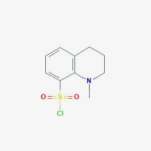 molecular formula C10H12ClNO2S B13287702 1-Methyl-1,2,3,4-tetrahydroquinoline-8-sulfonyl chloride CAS No. 1461705-17-8