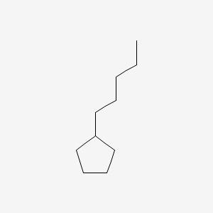 molecular formula C10H20 B1328772 戊基环戊烷 CAS No. 3741-00-2