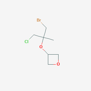 3-[(1-Bromo-3-chloro-2-methylpropan-2-yl)oxy]oxetane