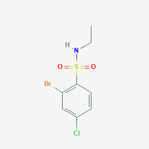 2-Bromo-4-chloro-N-ethylbenzene-1-sulfonamide