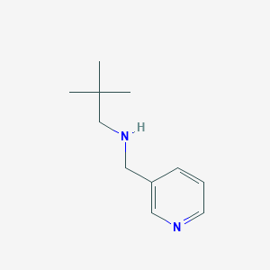 molecular formula C11H18N2 B13287759 (2,2-Dimethylpropyl)(pyridin-3-ylmethyl)amine 