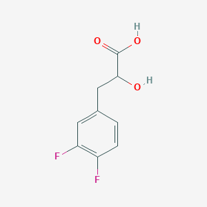 molecular formula C9H8F2O3 B13287789 3-(3,4-Difluorophenyl)-2-hydroxypropanoic acid 