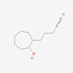 2-(Pent-4-YN-1-YL)cycloheptan-1-OL