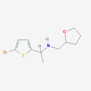 [1-(5-Bromothiophen-2-yl)ethyl](oxolan-2-ylmethyl)amine