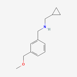 molecular formula C13H19NO B13287822 (Cyclopropylmethyl)({[3-(methoxymethyl)phenyl]methyl})amine 