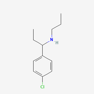 [1-(4-Chlorophenyl)propyl](propyl)amine