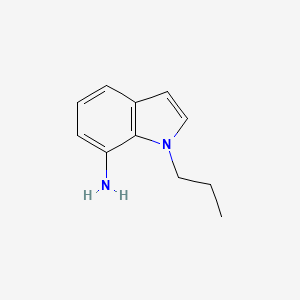 molecular formula C11H14N2 B13287842 1-Propyl-1H-indol-7-amine 