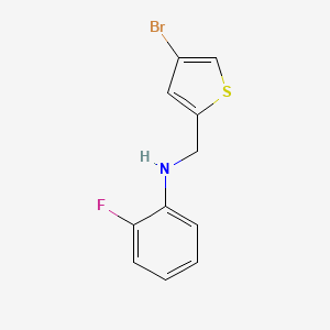 N-[(4-bromothiophen-2-yl)methyl]-2-fluoroaniline