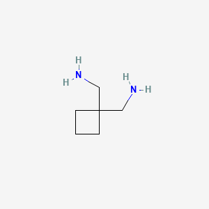 molecular formula C6H14N2 B1328793 1,1-环丁烷二甲胺 CAS No. 38932-71-7