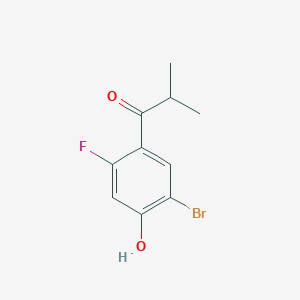 1-(5-Bromo-2-fluoro-4-hydroxyphenyl)-2-methylpropan-1-one