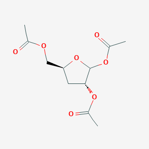 molecular formula C11H16O7 B1328797 (2S,3S,5S)-5-(acetoxymethyl)-tetrahydrofuran-2,3-diyl diacetate CAS No. 865853-43-6