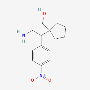 {1-[2-Amino-1-(4-nitrophenyl)ethyl]cyclopentyl}methanol