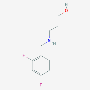 3-{[(2,4-Difluorophenyl)methyl]amino}propan-1-ol