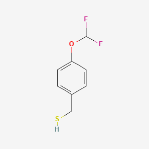 molecular formula C8H8F2OS B13288082 4-(Difluoromethoxy)benzyl mercaptan 