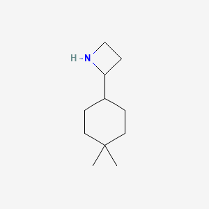 molecular formula C11H21N B13288088 2-(4,4-Dimethylcyclohexyl)azetidine 