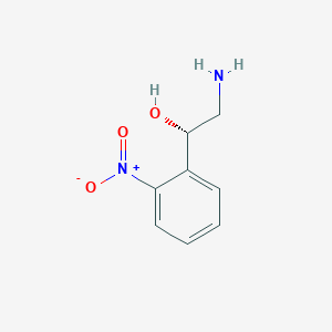 molecular formula C8H10N2O3 B13288094 (1S)-2-amino-1-(2-nitrophenyl)ethan-1-ol 