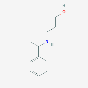 3-[(1-Phenylpropyl)amino]propan-1-ol