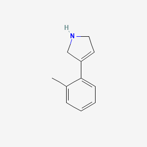 molecular formula C11H13N B13288161 3-(2-methylphenyl)-2,5-dihydro-1H-pyrrole 