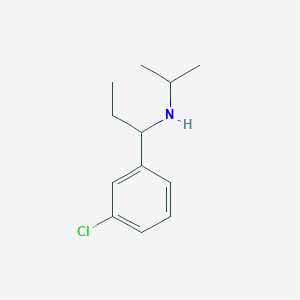 molecular formula C12H18ClN B13288173 [1-(3-Chlorophenyl)propyl](propan-2-yl)amine 