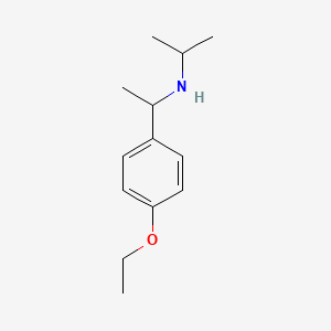 molecular formula C13H21NO B13288182 [1-(4-Ethoxyphenyl)ethyl](propan-2-yl)amine 