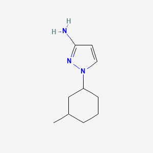 molecular formula C10H17N3 B13288184 1-(3-Methylcyclohexyl)-1H-pyrazol-3-amine 