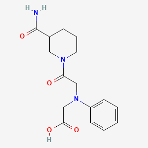 molecular formula C16H21N3O4 B1328819 [{2-[3-(氨基羰基)哌啶-1-基]-2-氧代乙基}(苯基)氨基]乙酸 CAS No. 1142211-92-4