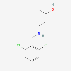 molecular formula C11H15Cl2NO B13288193 4-{[(2,6-Dichlorophenyl)methyl]amino}butan-2-ol 