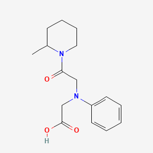molecular formula C16H22N2O3 B1328821 [[2-(2-Methylpiperidin-1-yl)-2-oxoethyl](phenyl)-amino]acetic acid CAS No. 1142211-96-8