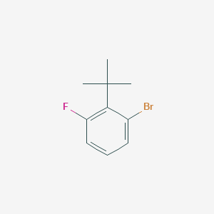 molecular formula C10H12BrF B13288212 1-Bromo-2-tert-butyl-3-fluorobenzene 