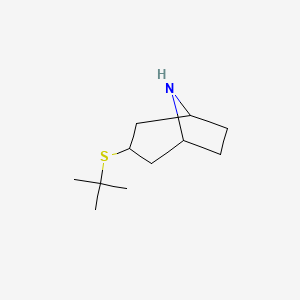 3-(tert-Butylsulfanyl)-8-azabicyclo[3.2.1]octane