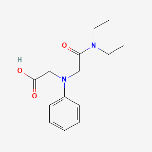 molecular formula C14H20N2O3 B1328824 [[2-(二乙氨基)-2-氧代乙基](苯基)氨基]-乙酸 CAS No. 100876-32-2