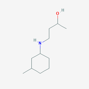 molecular formula C11H23NO B13288245 4-[(3-Methylcyclohexyl)amino]butan-2-ol 