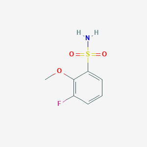 molecular formula C7H8FNO3S B13288258 3-Fluoro-2-methoxybenzene-1-sulfonamide 