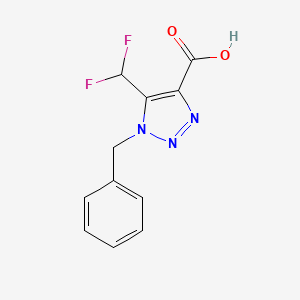 1-Benzyl-5-(difluoromethyl)-1H-1,2,3-triazole-4-carboxylic acid