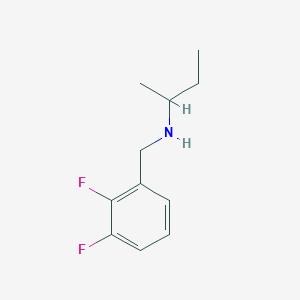 molecular formula C11H15F2N B13288306 (Butan-2-yl)[(2,3-difluorophenyl)methyl]amine 