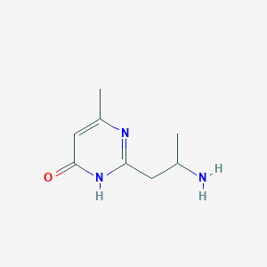 2-(2-Aminopropyl)-6-methyl-3,4-dihydropyrimidin-4-one