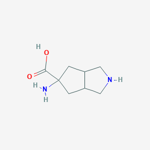 5-amino-2,3,3a,4,6,6a-hexahydro-1H-cyclopenta[c]pyrrole-5-carboxylic acid