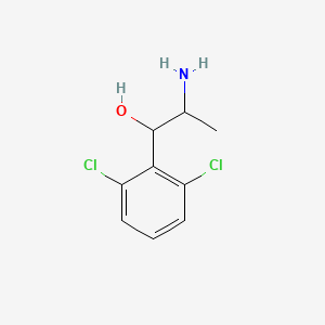 molecular formula C9H11Cl2NO B13288401 2-Amino-1-(2,6-dichlorophenyl)propan-1-ol 