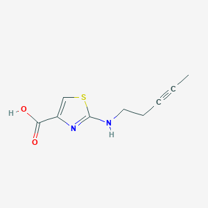 2-[(Pent-3-yn-1-yl)amino]-1,3-thiazole-4-carboxylic acid