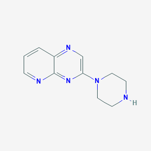 molecular formula C11H13N5 B13288424 1-{Pyrido[2,3-b]pyrazin-3-yl}piperazine 