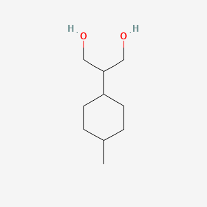 molecular formula C10H20O2 B13288435 2-(4-Methylcyclohexyl)propane-1,3-diol 