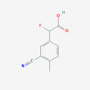 2-(3-Cyano-4-methylphenyl)-2-fluoroacetic acid