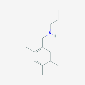 molecular formula C13H21N B13288522 Propyl[(2,4,5-trimethylphenyl)methyl]amine 