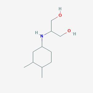 molecular formula C11H23NO2 B13288533 2-[(3,4-Dimethylcyclohexyl)amino]propane-1,3-diol 