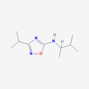 N-(3-Methylbutan-2-yl)-3-(propan-2-yl)-1,2,4-oxadiazol-5-amine